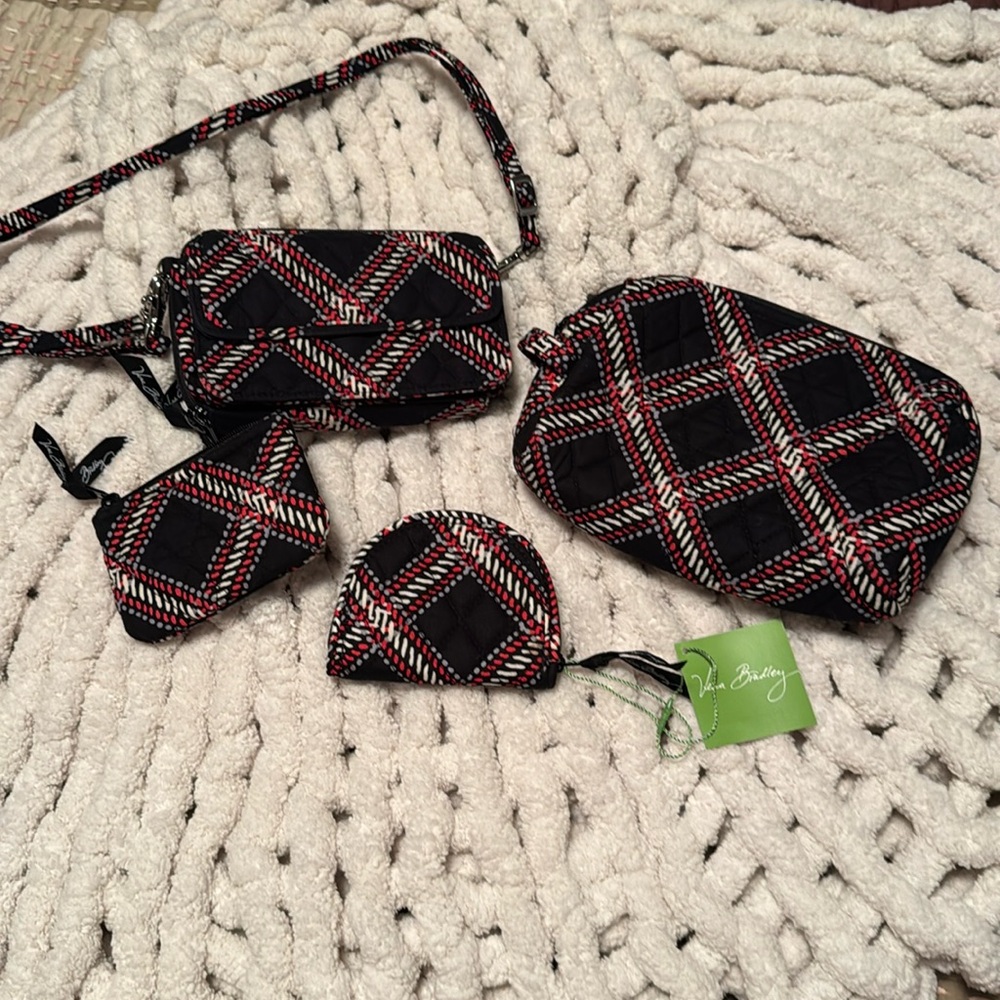 Vera Bradley 4 piece bundle Minsk plaid
